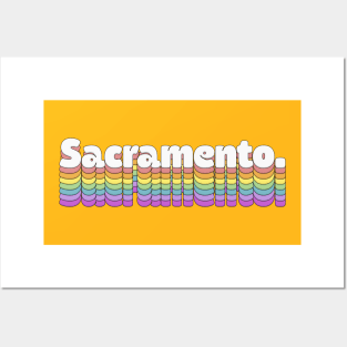 Sacramento, CA \/\/\/\ Retro Typography Design Posters and Art